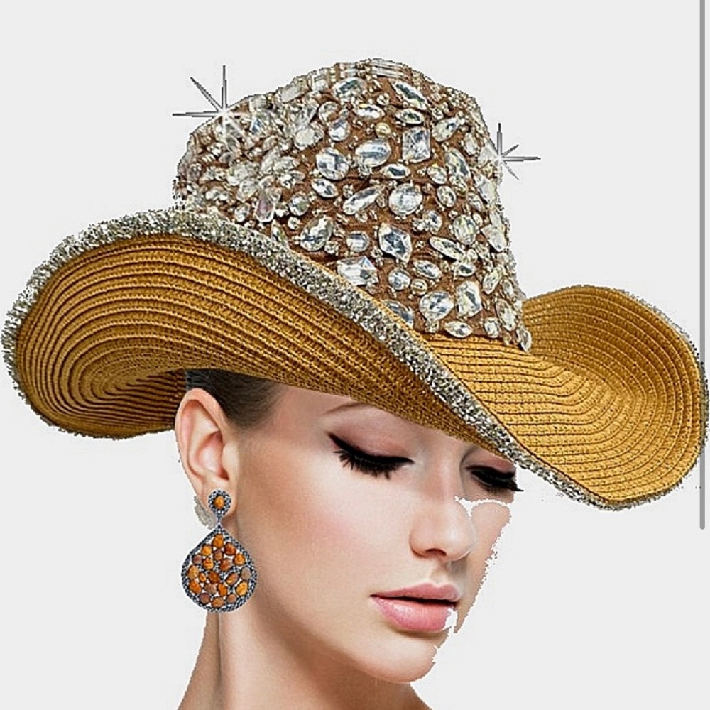 Rhinestone and Bling Cowboy Hat